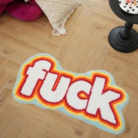 Colorful Rugs, Super Soft Thickened Fluffy Area Rugs For Living Room, Soft Plush Area Rugs, Plush Indoor Rugs For Bedrooms, Fluffy Faux Fur Rugs (Option: Blueandwhite)