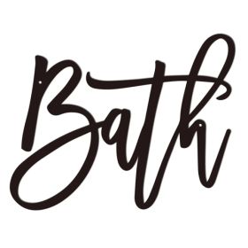 CIFbuy Vintage Rustic Bathroom Sign Letter Decor Modern Black Wall Hanging Home House Gift(TikTok, Temu Pick-up Service) (Option: defaulttitle)
